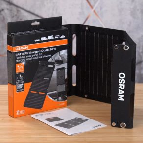   Încărcător solar portabil Osram BatteryCharge Solar 20W Încărcare USB-A și USB-C de 20W, OFSP20