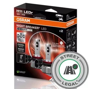  Osram Night Breaker LED Smart H11 cu omologare ECE, 2 buc./pachet, ECE R37, 64211DWNBSM-ECE