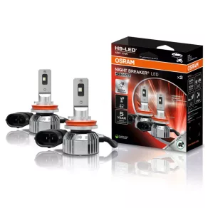   Far LED Osram Night Breaker LED Smart H9, PGJ19-5, 1800 lm, 6000 K - 64213DWNBSM-2HB, set de 2 bucăți