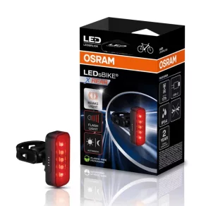   Lampă spate pentru bicicletă Osram LEDsBIKE X cu mod intermitent și senzor de frână - LEDBRL106