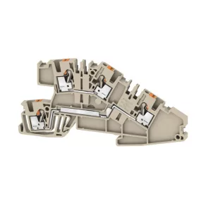   Conector în serie cu două etaje, 2,5 mm², bej, AITB 2.5 BB L-L 2668900000 Weidmüller