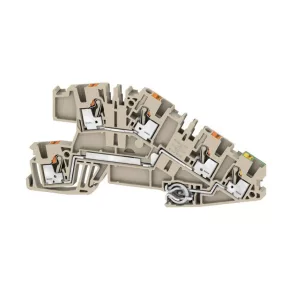   Conector în serie cu trei etaje, 2,5 mm², bej, AITB 2.5 BB L-L-PE 2668930000 Weidmüller
