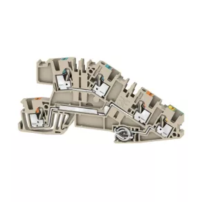   Conector în serie cu trei etaje, 2,5 mm², bej, AITB 2.5 BB N-L-PE 2668940000 Weidmüller