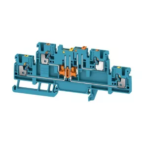   Bornieră cu decuplare și decuplare de măsurare A2T 2.5 DT/DT BL (2,5 mm²), 400 V/16 A, albastră 2744120000 Weidmüller