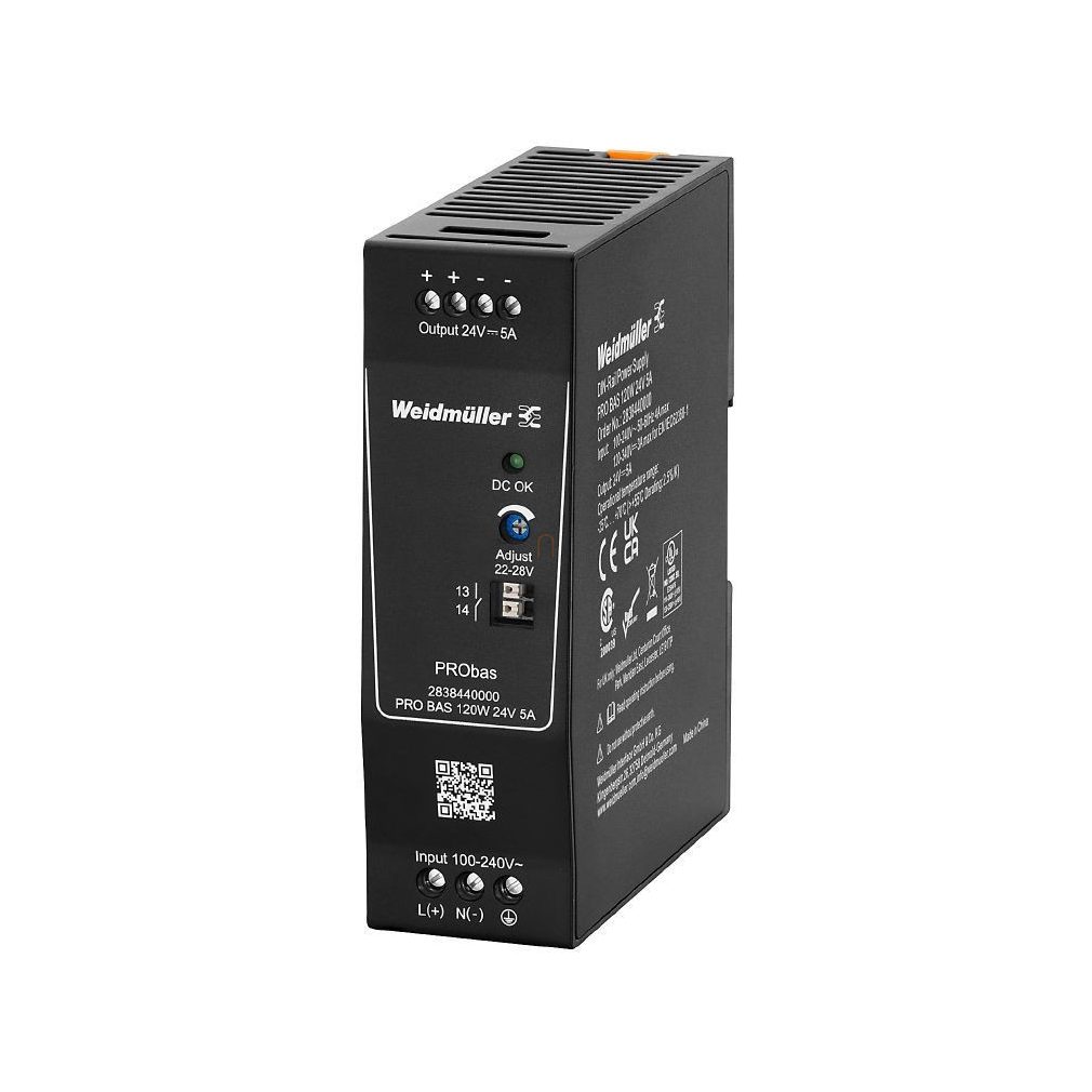 Sursa de alimentare PRO BAS 120W 24V 5A, Weidmüller, 2838440000