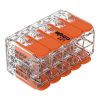 Wago 221-420 tízes sodrott vezeték összekötő, átlátszó 0,2- 4mm2, 32A