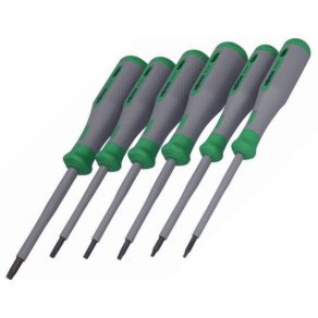   Set de șurubelnițe izolate WAGO 206-2101 VDE, 6 piese, verde/gri 1000 V