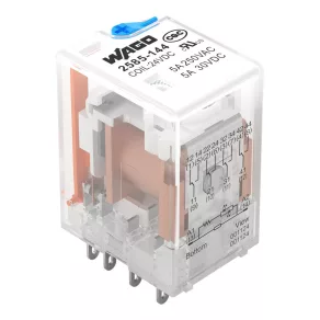 Relé cu conectori Wago 5 A, 24 VCC, 4 contacte (2585-144)