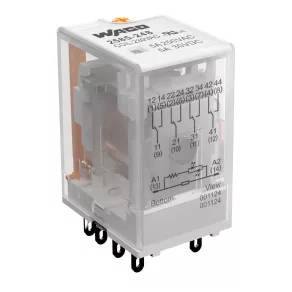   Relé cu conectori Wago 5 A, 230 V c.a., 4 contacte (2585-248)