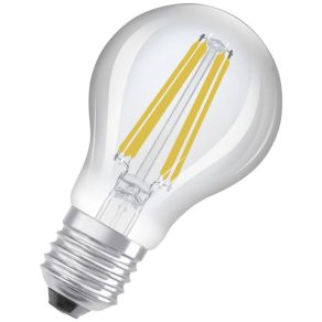   Osram E27 LED, 2,6 W, 481 lm, capac din sticlă transparentă (Classic-B)