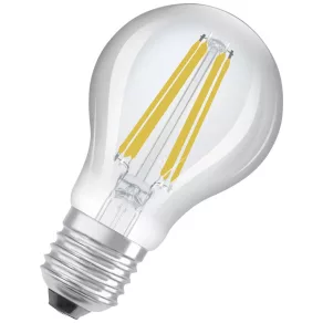   Osram E27 LED, 4,3 W, 806 lm, lumină albă caldă (Classic-B)