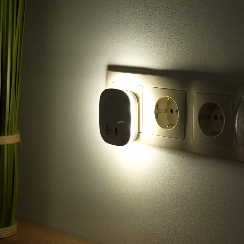 Ledvance LED indicator de direcție nocturn cu 2 conectori USB, alb (Lunetta)