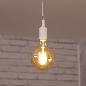 Lampă suspendată Ledvance, culoare albă (Vintage Bell)