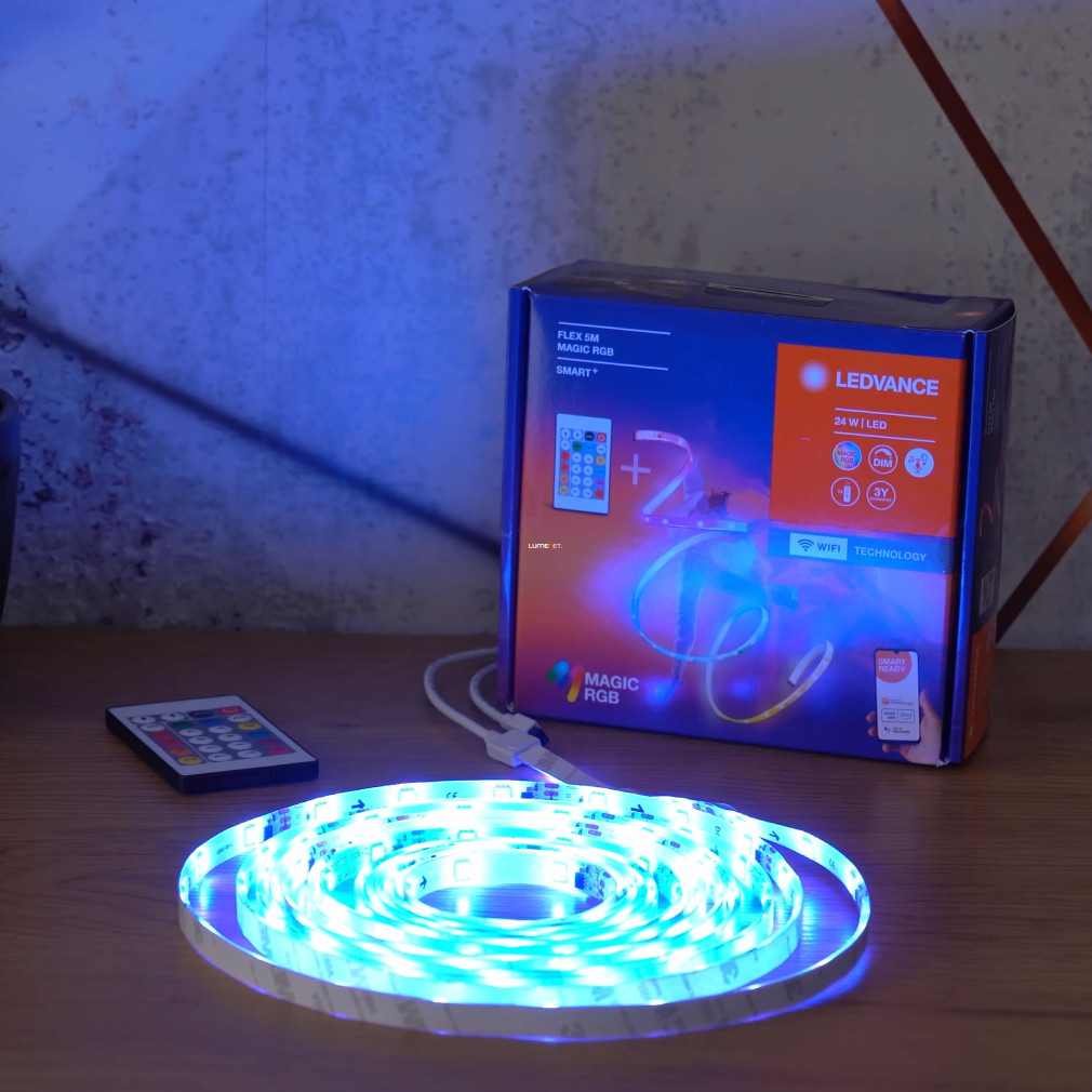 Ledvance Smart+ WIFI bandă LED inteligentă cu telecomandă, 5 metri (Magic RGB)