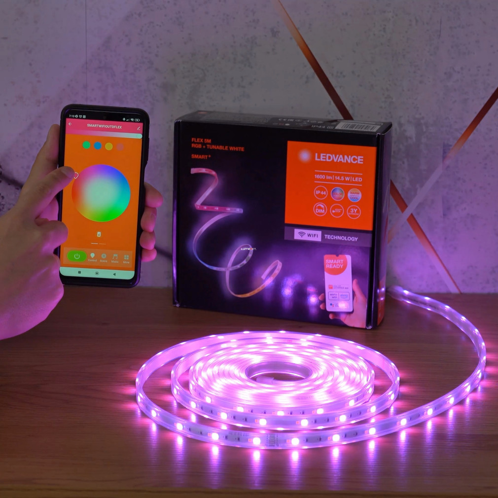 Ledvance Smart+ WIFI bandă LED inteligentă pentru exterior, 5 metri (RGBW)