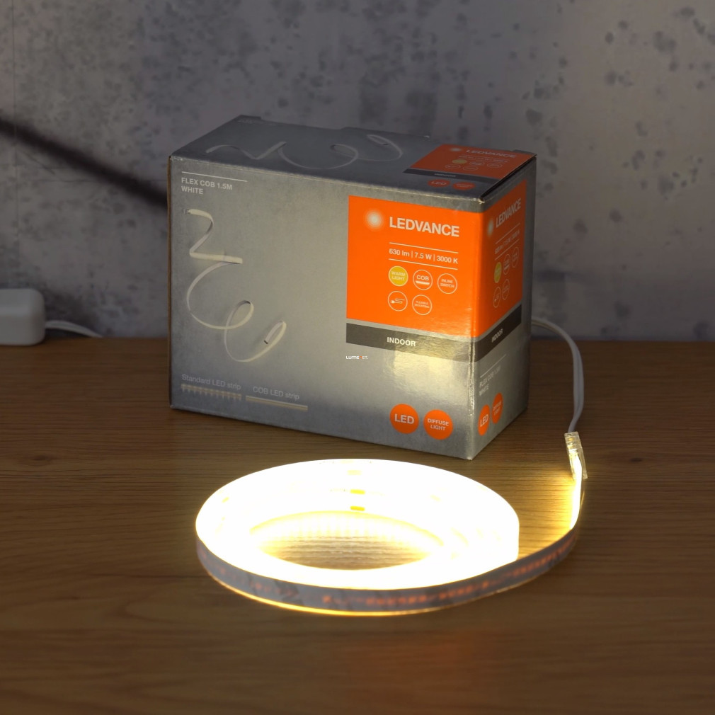 Ledvance LED bandă, 1,5 metri, alb cald (cu sursă de alimentare)