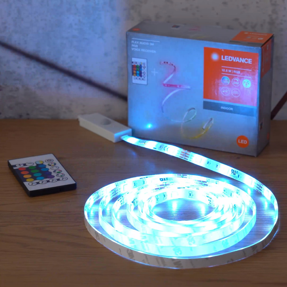 Ledvance LED strip cu telecomandă și control melodic, 3 metri (RGB)