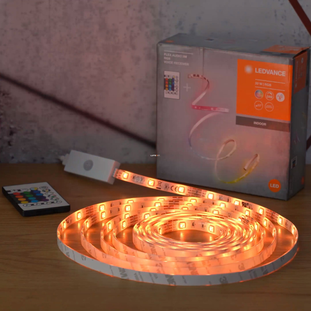 Ledvance LED strip cu telecomandă și control melodic, 5 metri (RGB)