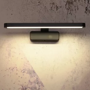   Lampă LED cu comutator pentru oglindă Ledvance, 7 W, 40 cm, negru (Orbis Disc Bar)