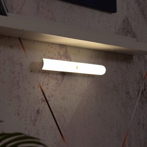   Lampă LED magnetică Ledvance pentru rafturi, cu senzor de mișcare, alb cald, 35 cm (reîncărcabilă)