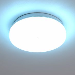   Ledvance plafonieră pentru baie cu senzor de zgomot, 12 W, lumină albă extra rece, 21 cm (clasa Eco)