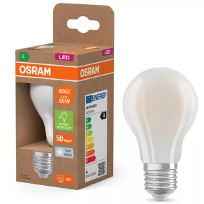   Osram E27 LED 3,8 W, 806 lm, 4000 K, alb rece, sticlă opală – înlocuiește un bec standard de 60 W – Superstar+ Classic A