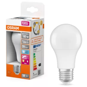   Osram LED Star Classic E27 LED cu senzor de mișcare încorporat, 8,8 W, 840 lm, opal - înlocuiește becul de 60 W