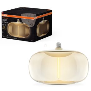  Osram E27 LED 2,5 W, 120 lm, 2700 K, alb cald, plastic chihlimbar - înlocuiește becul de 10 W - Vintage 1906 Classic Elipse Amber filament