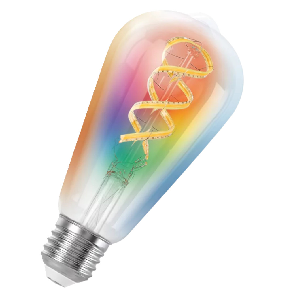 Ledvance Smart+ Matter Edison E27 LED filament, 4.8 W, 470 lm (Multicolor-RGBW)