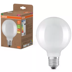  Osram E27 LED glob mare, 3,8 W, 806 lm, 2700 K, alb cald, sticlă opală - înlocuiește becul de 60 W - Superstar+ Classic Globe95