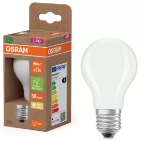   Osram E27 LED 3,8 W, 806 lm, 2700 K, alb cald, sticlă opală - înlocuiește un bec standard de 60 W - Superstar+ Classic A