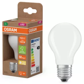   Osram E27 LED 7,2 W, 1521 lm, 2700 K, alb cald, sticlă opală - înlocuiește un bec standard de 100 W - Superstar+ Classic A