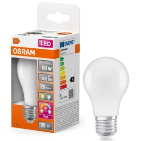   Osram E27 LED 8,8 W, 806 lm, 2700-4000 K, alb reglabil, plastic opal - înlocuiește becul standard de 60 W - Superstar+ Classic A