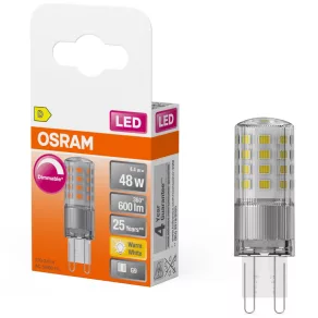   Osram G9 LED 4,4 W, 600 lm, 2700 K, alb cald, reglabil, aluminiu, plastic – în locul unui bec de 50 W – Special Pin Clear