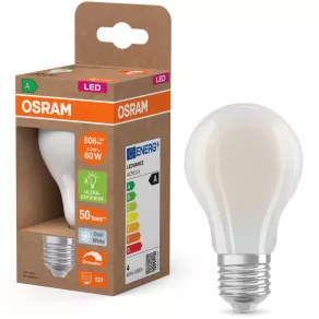   Osram E27 LED 3,8 W, 806 lm, 4000 K, alb rece, cu intensitate reglabilă, sticlă opală – înlocuiește un bec standard de 60 W – Superstar+ Classic A