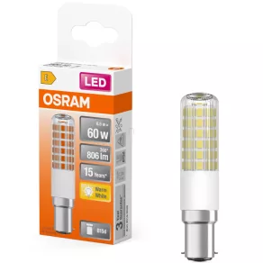   Osram B15d LED 6,5 W, 806 lm, 2700 K, alb cald, alb, plastic - înlocuiește becul de 60 W - Special T Slim