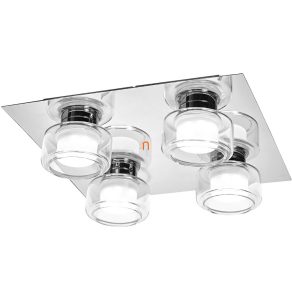   Lampa LED reglabilă pentru baie Ledvance Orbis Flame, culoare crom