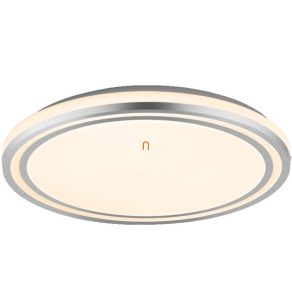   Ledvance Orbis Berlin lampă LED de tavan, ramă cu inel dublu argintiu, 39 cm