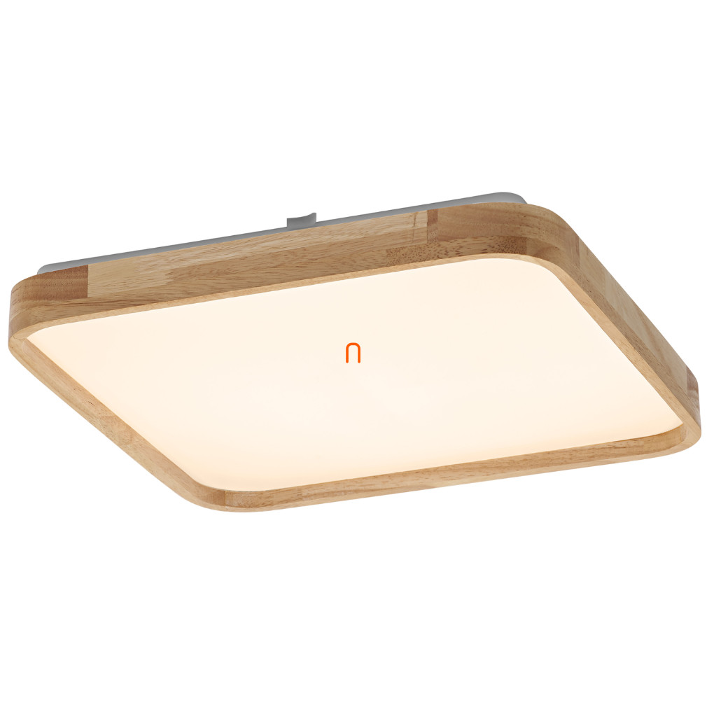 Ledvance Orbis Alicia plafon lampă LED cu cadru unghiular cu efect de lemn, 39,5x39,5 cm