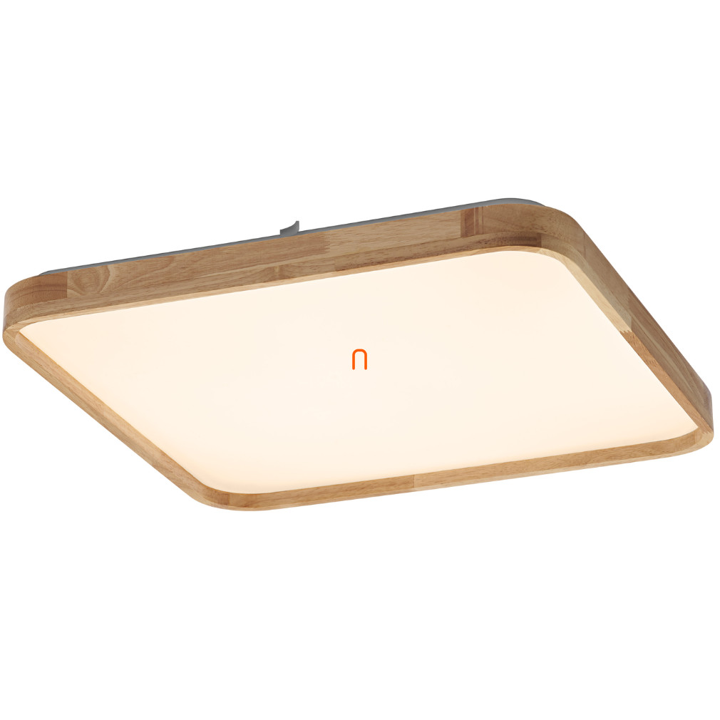 Ledvance Orbis Alicia plafon lampă LED cu cadru unghiular cu efect de lemn, 49,5x49,5 cm