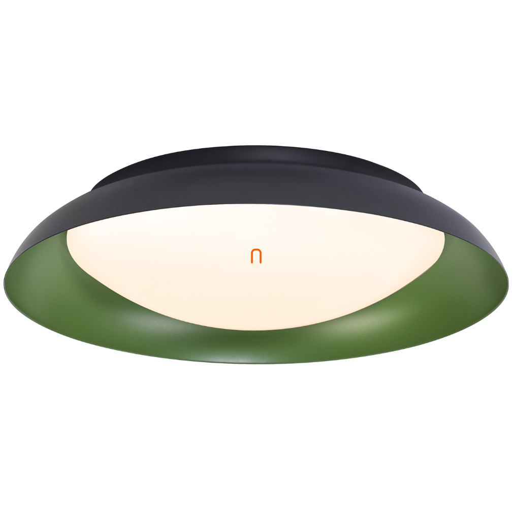 Ledvance Orbis Placă plafon baie LED, negru și verde, 43 cm