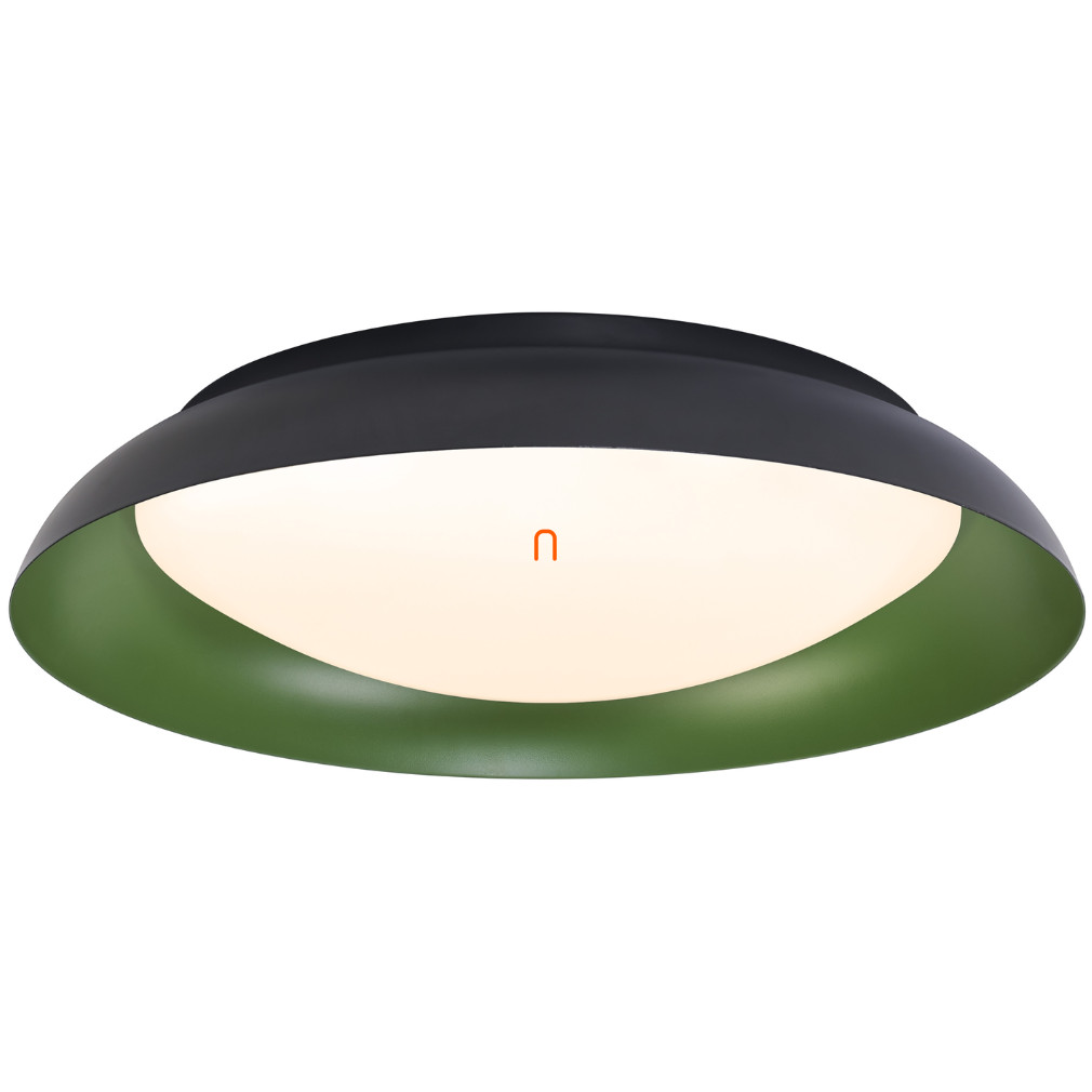 Ledvance Orbis Placă plafon baie LED, negru și verde, 48 cm