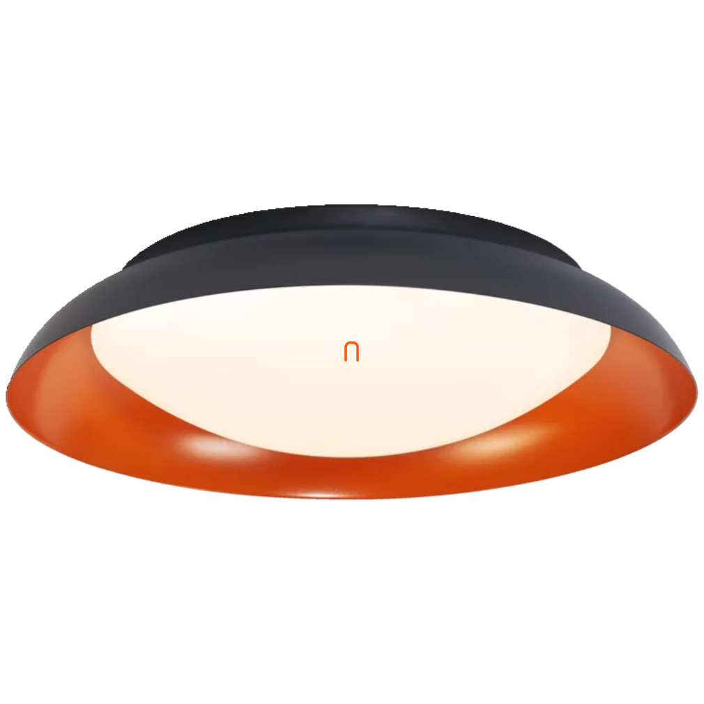 Ledvance Orbis Placă de baie plafon lumina LED în negru și portocaliu, 43 cm