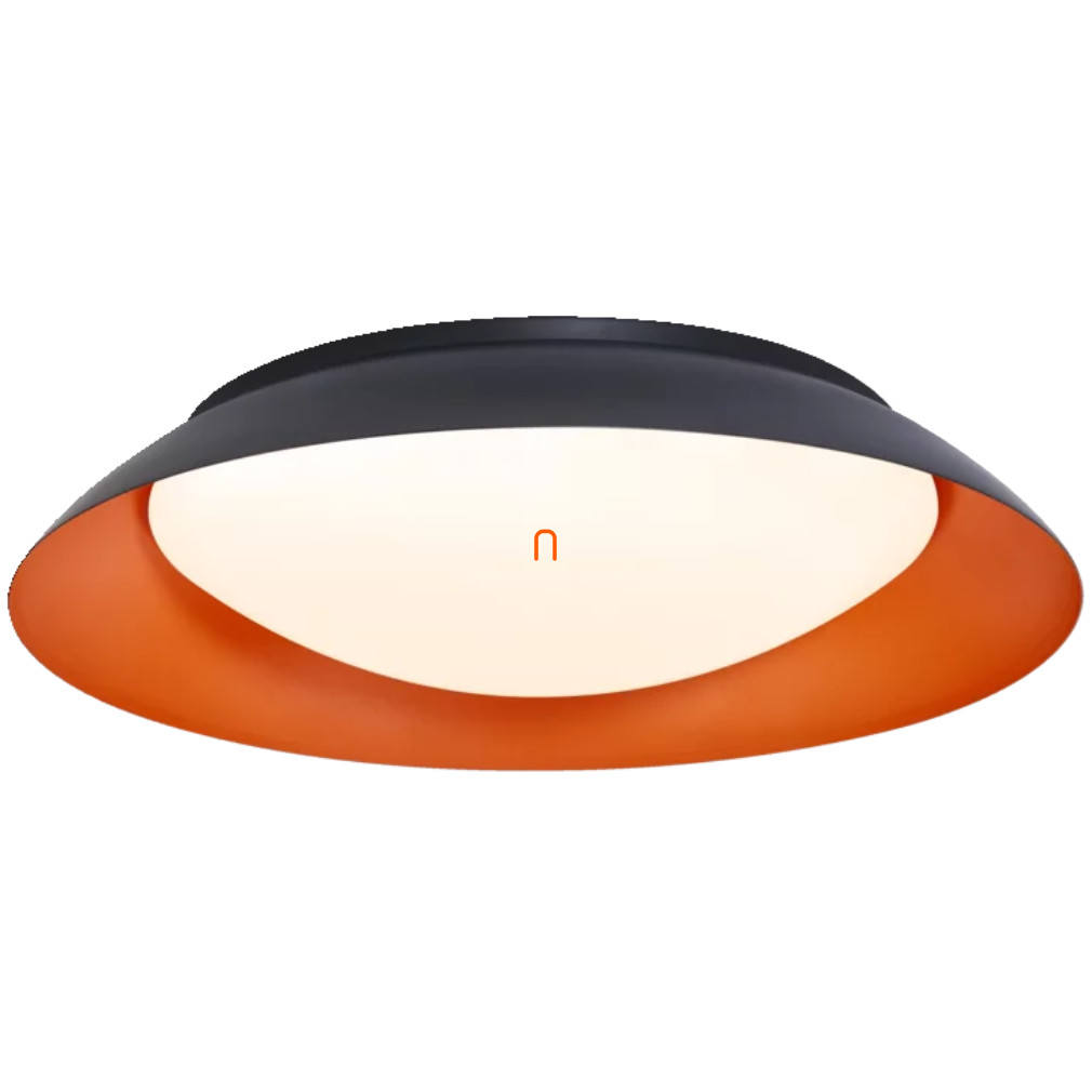 Ledvance Orbis Placă de baie plafon lumina LED în negru și portocaliu, 48 cm