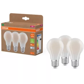   Osram E27 LED 7,2 W, 1521 lm, 4000 K, alb rece, sticlă opală - înlocuiește un bec standard de 100 W, 3 bucăți - Superstar+ Classic A
