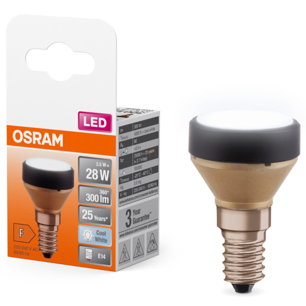 Osram E14 LED 3,5W, 300 lm, 4000 K, alb rece, plastic opal - înlocuiește becul incandescent de 25 W - Star Flat