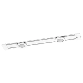   Ledvance Linear LED Magnet 2 Spot Sensor – Lampă LED magnetică pe șină, cu senzor de mișcare, pentru montare sub dulap, 7 W, 400 lm, 4000 K, reglabilă, albă
