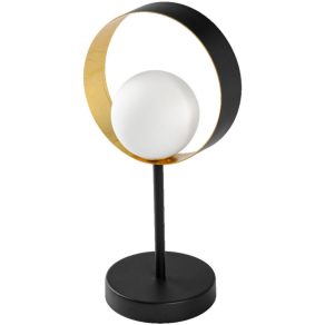 Lampa de masă Osram, negru și auriu (Decor Memphis)