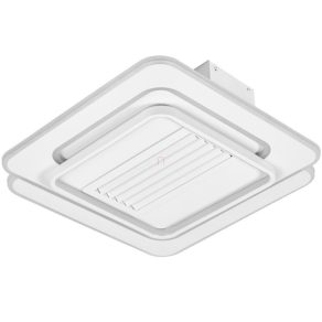   Osram Ventilator de tavan Grill Ventilator pătrat cu lampă LED pentru tavan, cu telecomandă, 55 W, 3000-6500 K alb