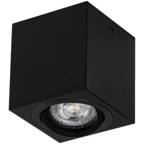 Spot Osram cu formă pătrată, negru (Surface Round)